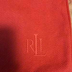 Lauren Ralph Lauren Coral logo embroidered pillow cover